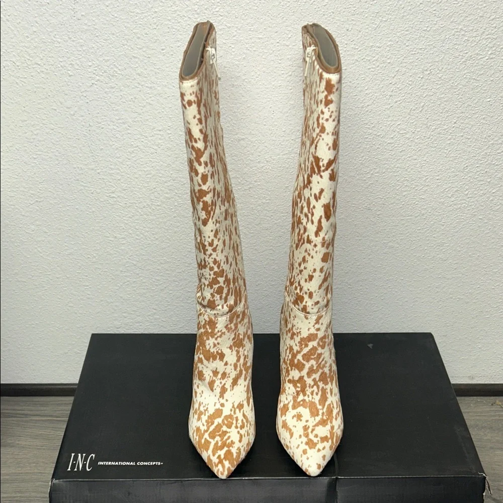 INC Palminahc Animal Print Knee-High Boots